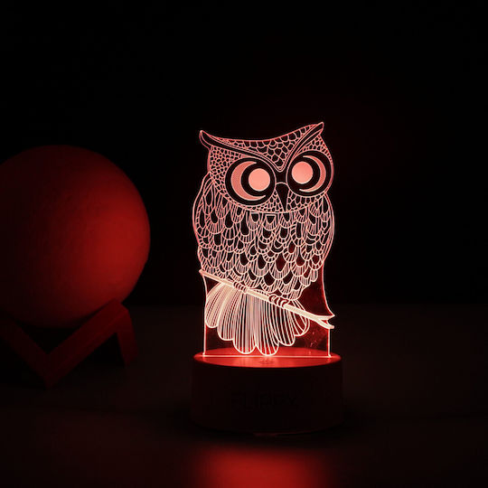 Alista Home Dekoratives Tischlicht LED 3D-Illusion 3x3cm