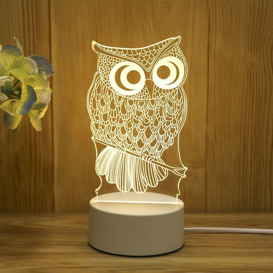 Alista Home Dekoratives Tischlicht LED 3D-Illusion 3x3cm