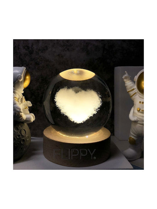 Alista Home Lămpi Decorative Pentru Masă LED Alb Cald Glob De Cristal 3x3cm