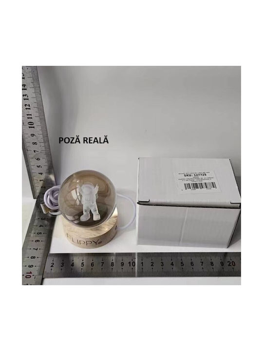 Alista Home Lămpi Decorative Pentru Masă LED Alb Cald Glob De Cristal 3x3cm