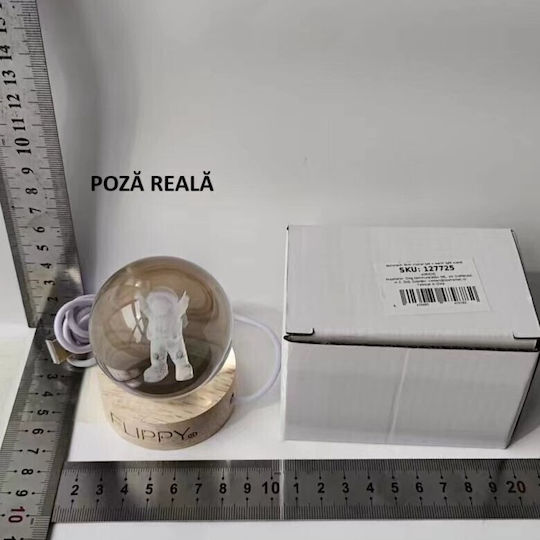 Alista Home Διακοσμητικό Φωτιστικό LED Θερμό Λευκό Crystal Ball 3x3εκ.