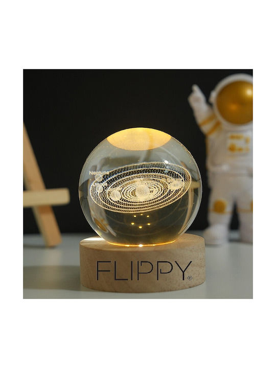 Alista Home Decorative LED Lamp Warm White Crystal Ball 3x3cm