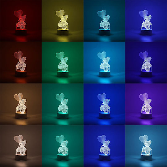 Alista Home Decorative LED Table Lamp Heart 3x3cm