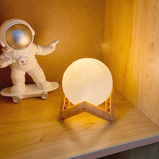 Alista Home Διακοσμητικό Φωτιστικό LED Θερμό Λευκό Moon Light 3x3εκ.