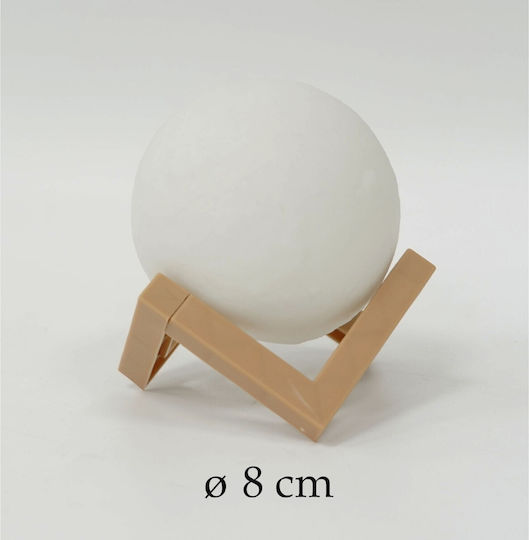 Alista Home Decorative Table Lamp Warm White Moon Light 3x3cm