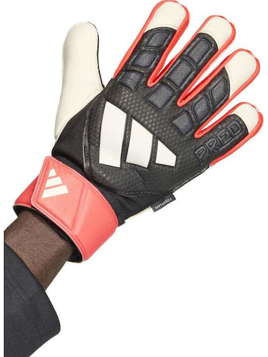 adidas Predator Match Fingersave Γάντια Τερματοφύλακα Ενηλίκων Μαύρα
