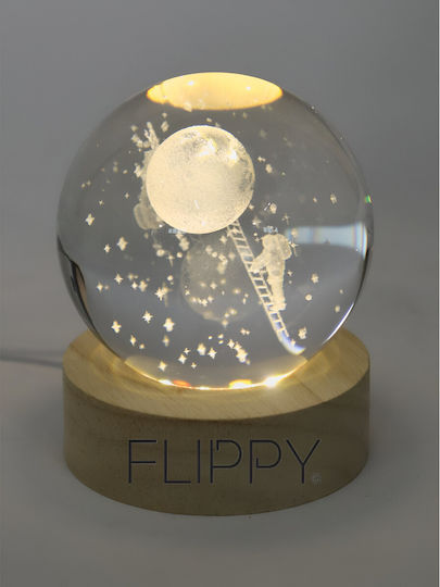 Alista Home Διακοσμητικό Φωτιστικό LED Θερμό Λευκό Crystal Ball 3x3εκ.