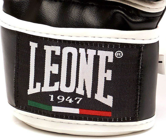 Leone Contact MMA Handschuhe aus Kunstleder Schwarz