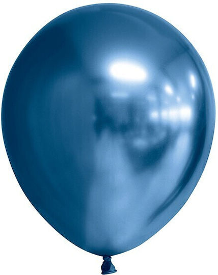 Set of 12 Birthday Latex Balloons Blue 25cm