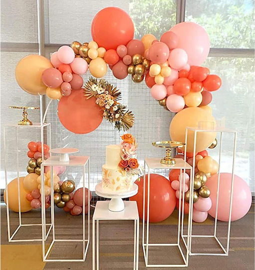 Set 12 Baloane Zi De Naștere Latex Portocalii 30 cm
