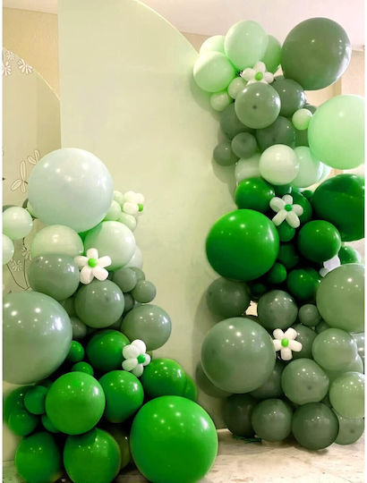 Set 12 Geburtstags Luftballons Latex Grüne 25cm
