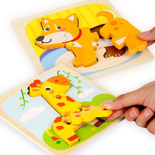 Puzzle Din Lemn Pentru Copii 3+ Ani 3 Piese Alista Home