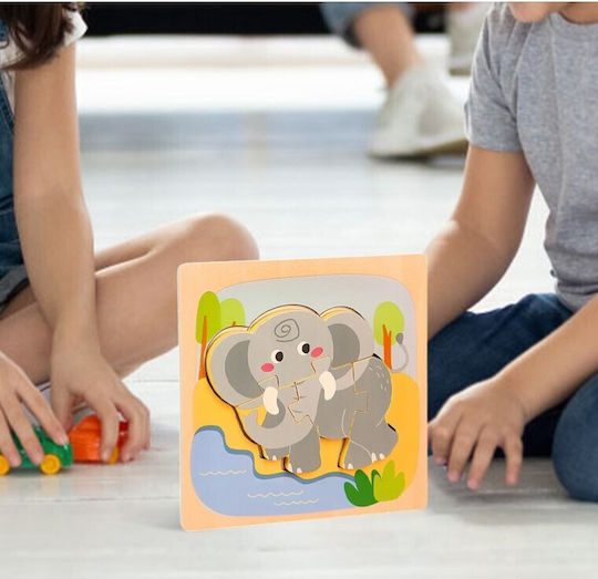 Puzzle Din Lemn Pentru Copii 3+ Ani 4 Piese Alista Home
