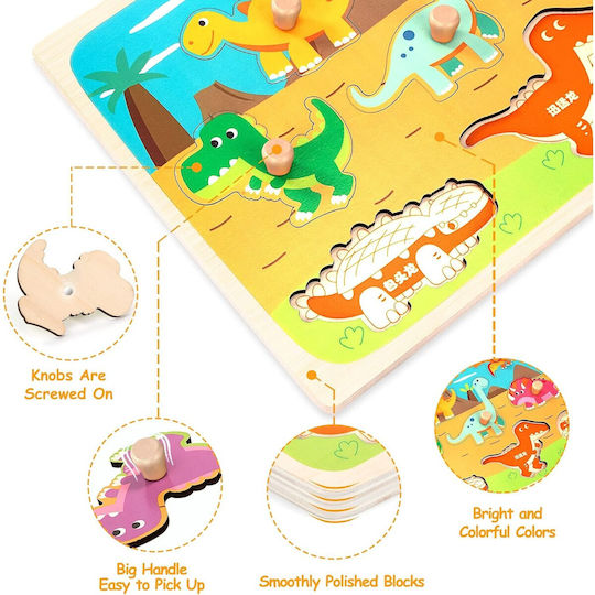 Puzzle Din Lemn Pentru Copii 3+ Ani 8 Piese Alista Home