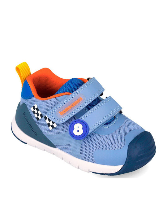 Παιδικά Sneakers Ανατομικά με Σκρατς Γαλάζια