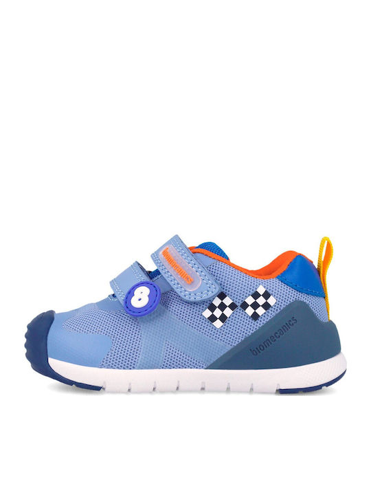 Παιδικά Sneakers Ανατομικά με Σκρατς Γαλάζια