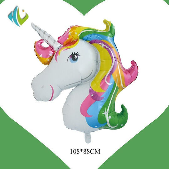 Foil Einhorn Luftballon Jumbo Mehrfarbig 108cm
