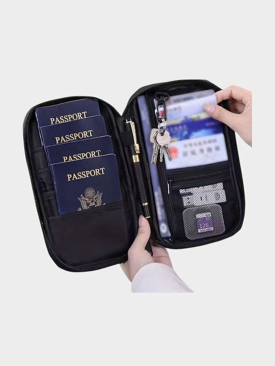 Men's Travel Wallet with RFID Black