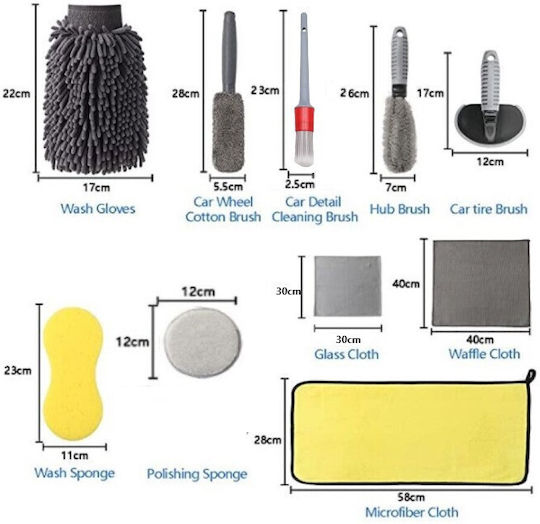 Alista Home Set De Spălare Pentru Materiale Plastice Interioare - Tablou De Bord Auto Cu 12 Bucăți
