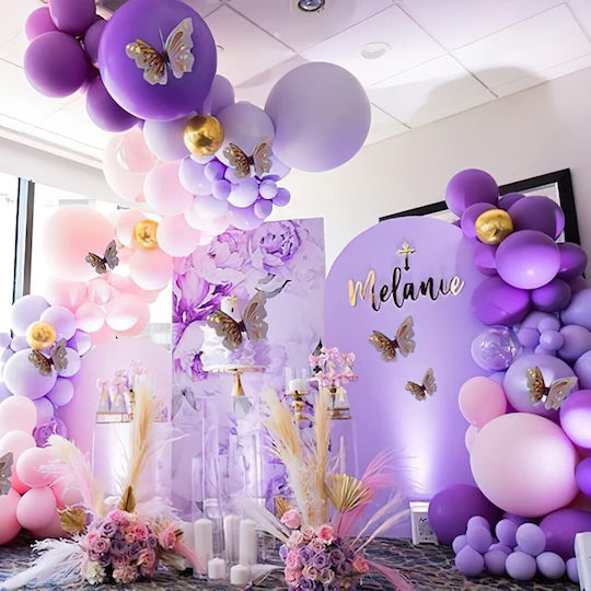 Set 10 Baloane Latex Violet 23 cm