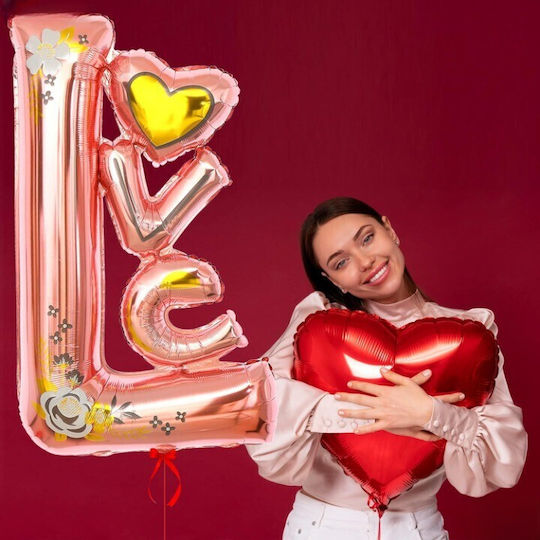 Buchstaben Folie Jumbo Rosa 110cm