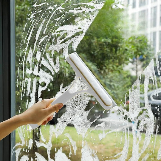 Răzuitor De Curățare 3 În 1 Alista Home Multifuncțional Pentru Casă Mașină Sticlă De Pulverizare Răzuitor Din Silicon Burete 21,5 X 25,7 Cm Alb