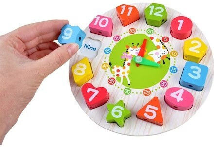 Alista Home Montessori Εκπαιδευτικό Παιχνίδι Εκμάθησης Ώρας από Ξύλο 126041