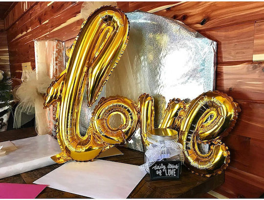 Buchstaben Folie Jumbo Gold 102cm