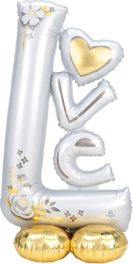 Foil Jumbo White Letter 110cm