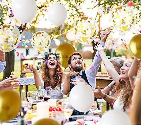 Satz 12 Hochzeits Luftballons Folie Weiße