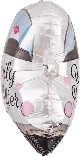 Balon Nuntă Disney Cars Folie Jumbo Alb 63 cm