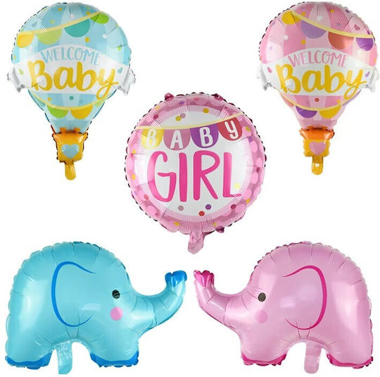 Balon Nașterea Unui Copil Folie Jumbo Roz 80 cm