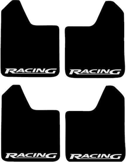 Set 4 Barițe Noroi Sport Din Cauciuc Pentru Mașini Universal Model Racing Dimensiune 30 X 23cm
