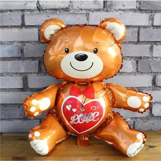Balon Ziua Îndrăgostiților Folie Jumbo Maro 63 cm