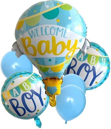 Baby Birth Foil Jumbo Blue Balloon 80cm