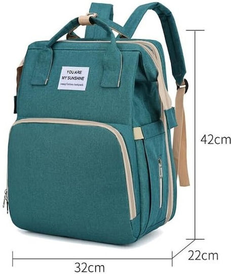 Alista Home Geantă Pentru Scutece Tip Rucsac Verde 42x32x22cm
