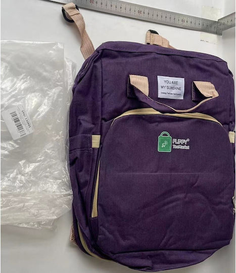 Alista Home Geantă pentru Scutece Tip Rucsac Violet 42x32x22cm