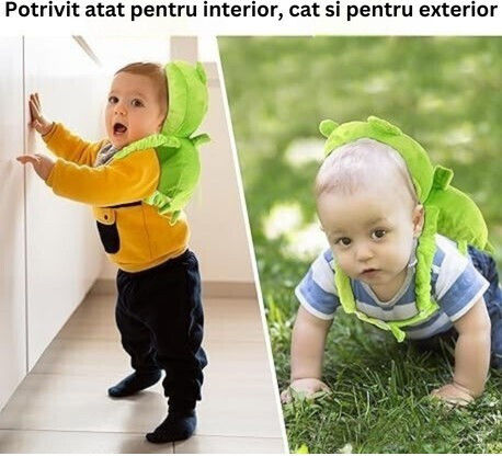 Alista Home Protecție Pentru Cap Din Material Textil În Culoare Verde 6x33x19cm