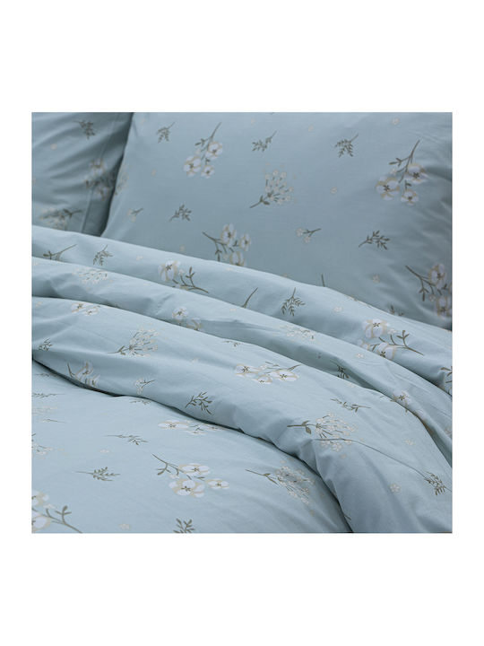 Lino Home Σετ Σεντόνια Μονά 170x260εκ. Πράσινο (3τμχ)