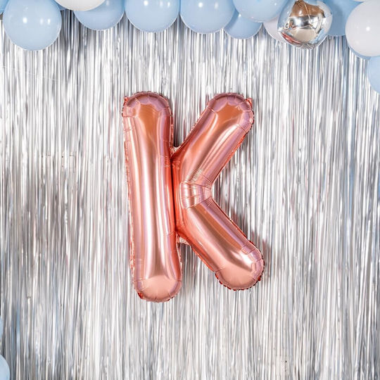 Letter K Foil Jumbo Rose Gold 100cm