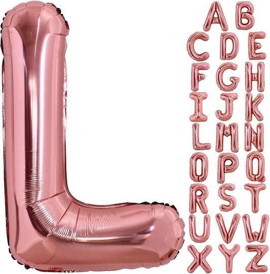 Buchstabe L Folie Jumbo Roségold 80cm