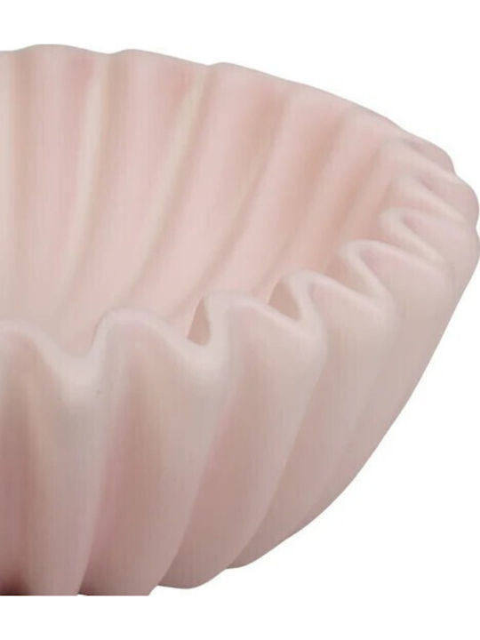 Beauty Home Dekorative Schale Keramik Rosa 29,5x29,5x9cm