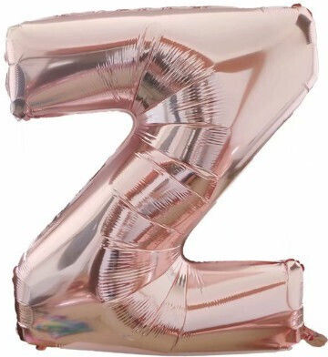 Scrisoare Ζ Folie Jumbo Rose Gold 80 cm