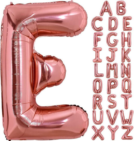 Buchstabe E Folie Rose Gold Luftballons 40cm
