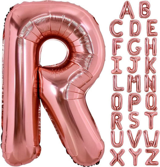 Letter R Foil Jumbo Rose Gold 100cm