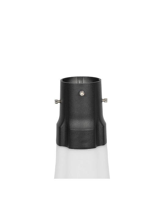 GloboStar Outdoor Floor Lamp Small Post LED 25W with Cold White Light IP65 Black