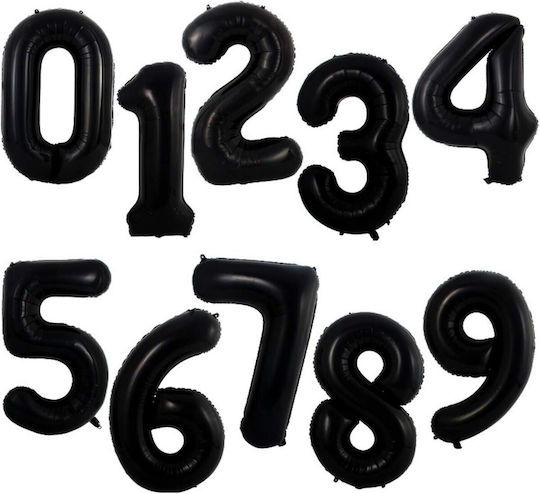 Number 1 Foil Jumbo Black 100cm