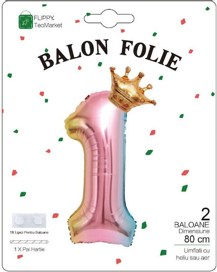 Număr 1 Folie Jumbo Transparent 80 cm