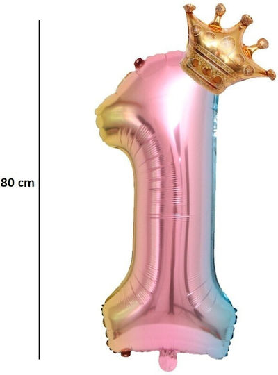 Număr 1 Folie Jumbo Transparent 80 cm