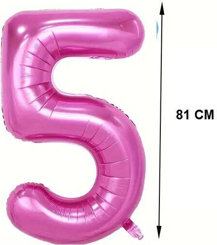 Anzahl 5 Folie Jumbo Lila 81cm